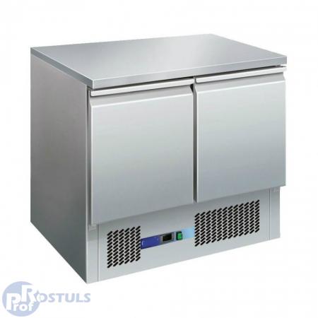 Refrigerated counter with 2 doors
