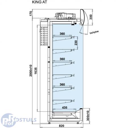Aukstuma vitrīna KING