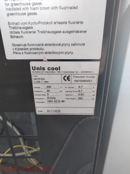 Konditorejas vitrīna 1,5 m